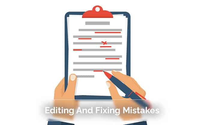 Editing And Fixing Mistakes