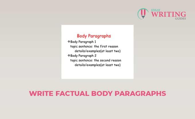 Write Factual Body Paragraphs